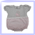Pagliaccetto mezze maniche in jersey di cotone colore grigio rosa e bianco rosa